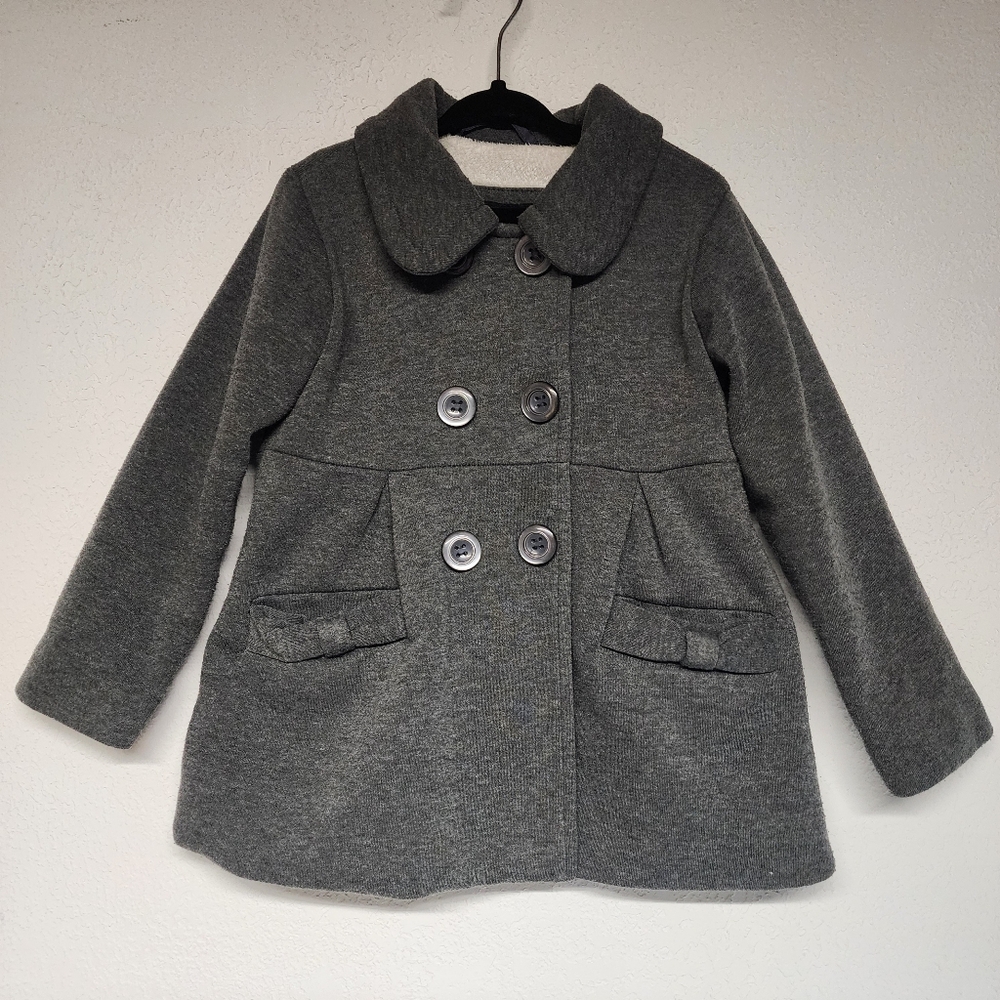 B-Hip Baby by Me Jane Gray Pea Coat w/Faux Fur Liner‎